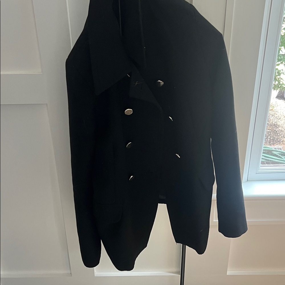 Zara Black Blazer with Silver Buttons